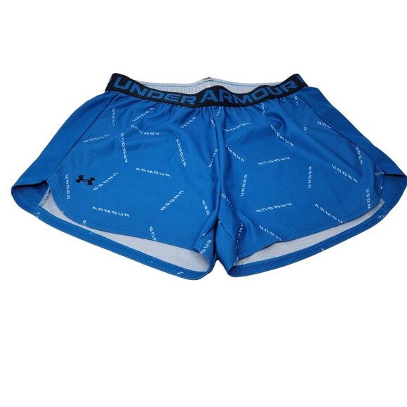 Under Armour Loose Running Athletic Shorts Size Medium Women's Blue‎ - Picture 2 of 5